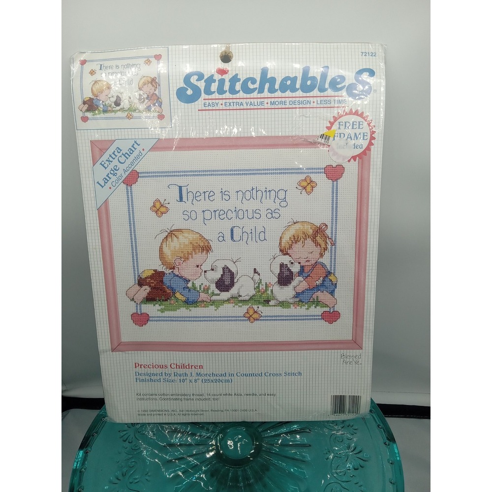 Counted Cross Stitch Kit "Precious Children" By Stitchels